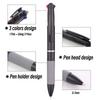 10Pcs/set 3 in 1 Red/Black/Blue Ink Color 0.7mm Student Ballpoint Pens Ball Point Stationery School Supplies Office Accessories