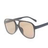 2021 Trendy Retro Double Bridge Sunglasses with Ocean Lens, Big Frame for Men & Women.