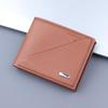 Men's Leather All-in-One Folding Card Holder Wallet with Large Capacity