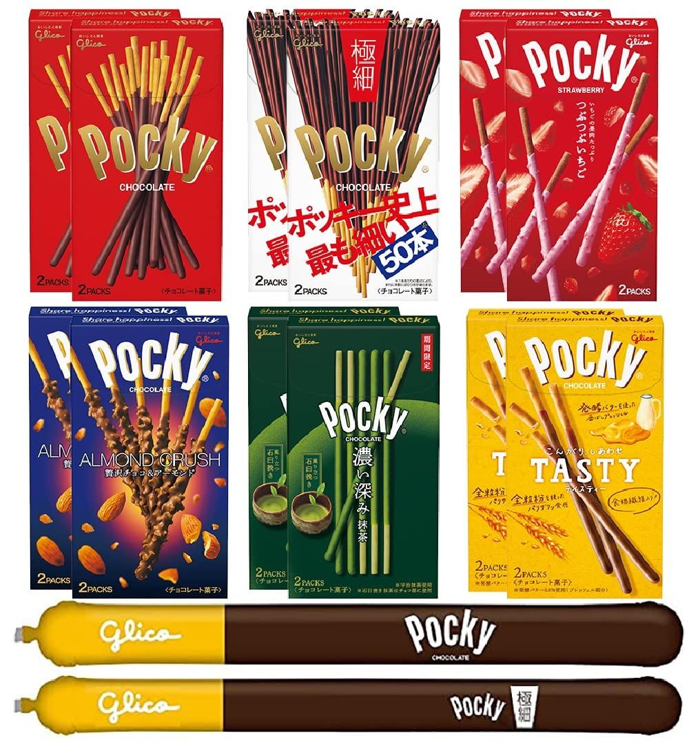 

воздушный шар 1 шт. набор с Pocky 6 видов x 2 шт. набор конфет Glico шоколадные конфеты шоколадные крендельки [бонус Pocky]