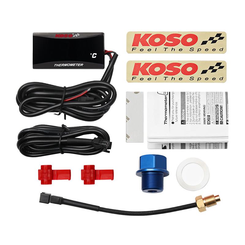 Motorcycle Oil Temperature Gauge Koso Oil Temp LCD Digital Universal Instrument For Yamaha Kawasaki Honda