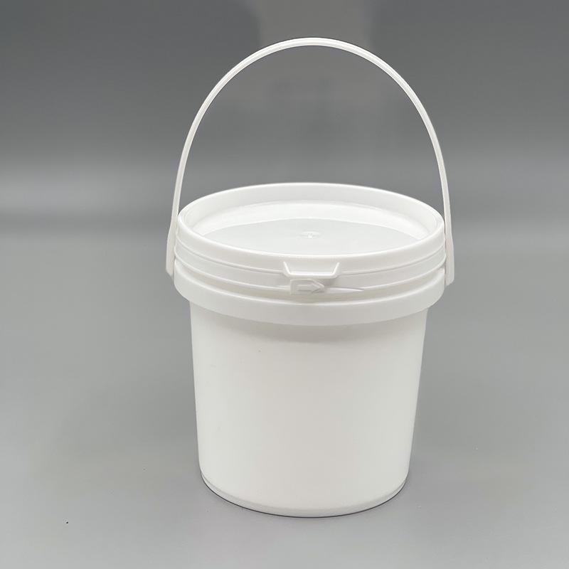 

1L Transparent Food Grade Plastic Bucket with Lid for Laundry Pods or Washing Powder