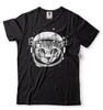Heren Astronaut Kat T-shirt Astronautenhelm Shirt Astronaut Cadeaus Grappig Katten T-shirt Unisex T-shirt