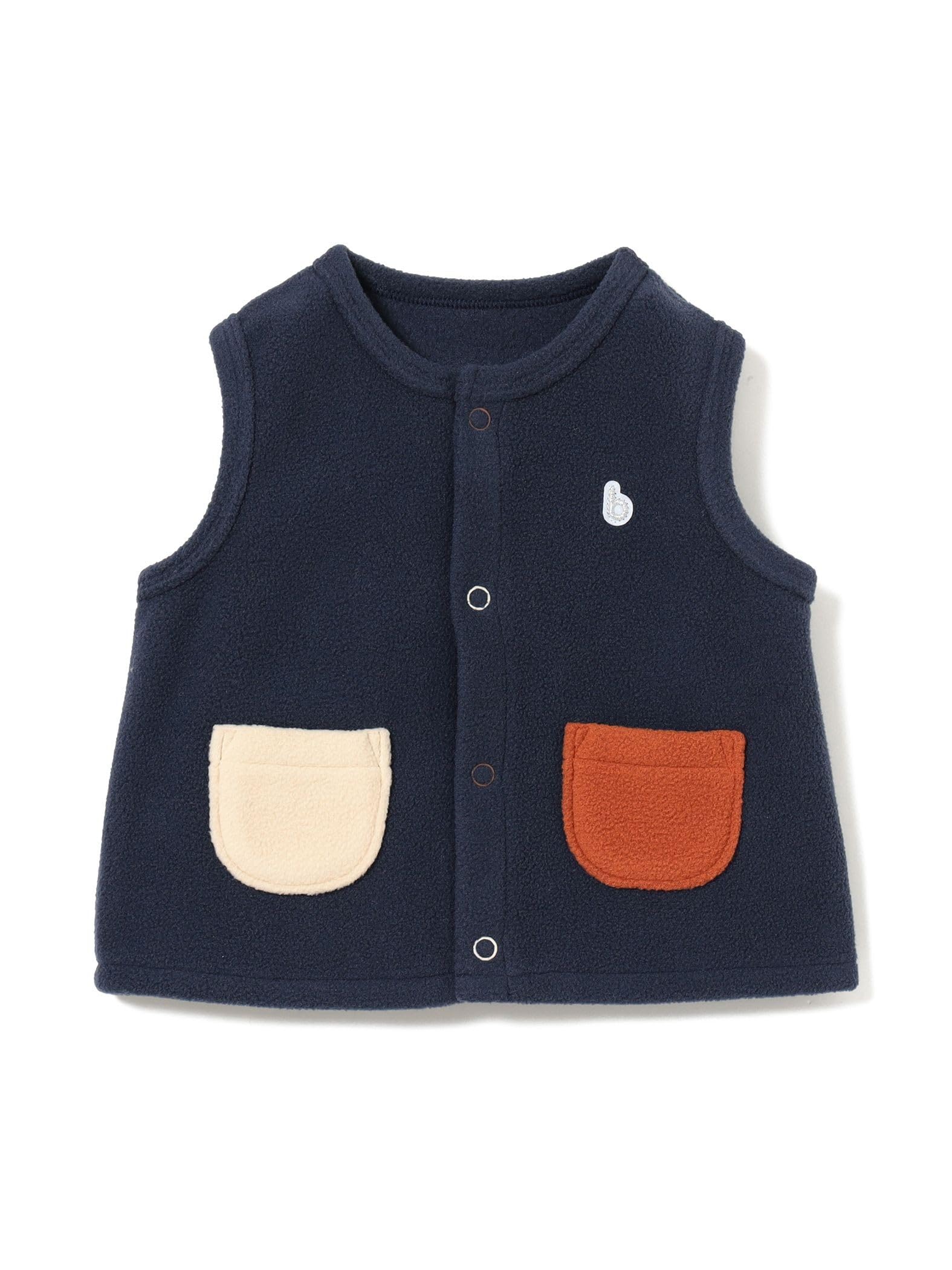 

Kodomo Beams Baby Fleece Down 2025FW Size 80 Jacket/Vest, (70-80cm), Kids Navy,