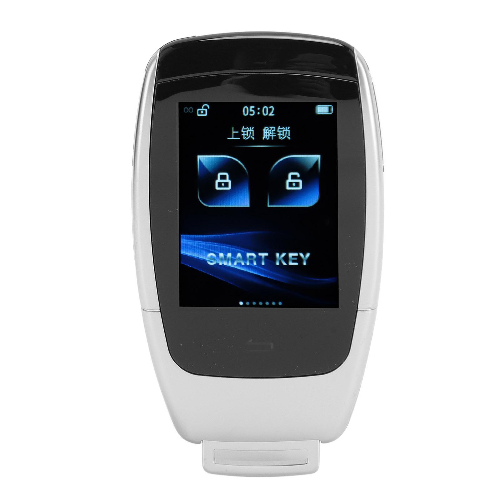 

Пульт дистанционного управления ключом от машины 2,0-дюймовый сенсорный ЖК-экран бесключевой доступ пульт дистанционного управления ключом от машины серебристый серебряный