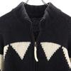 Armani Jeans Knit Jacket M Black Series Men's Used