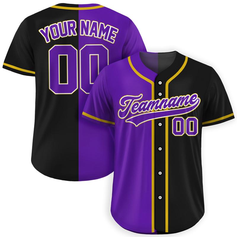 Individuelles geteiltes Baseballtrikot Personalisierter Teamname Nummer Herren Damen Jugend Softball Knopfleiste Uniform Atmungsaktive Geschenk-T-Shirts