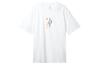 T Shirts Men's White Crew Neck Moderate Straight Fit DQ1861-100