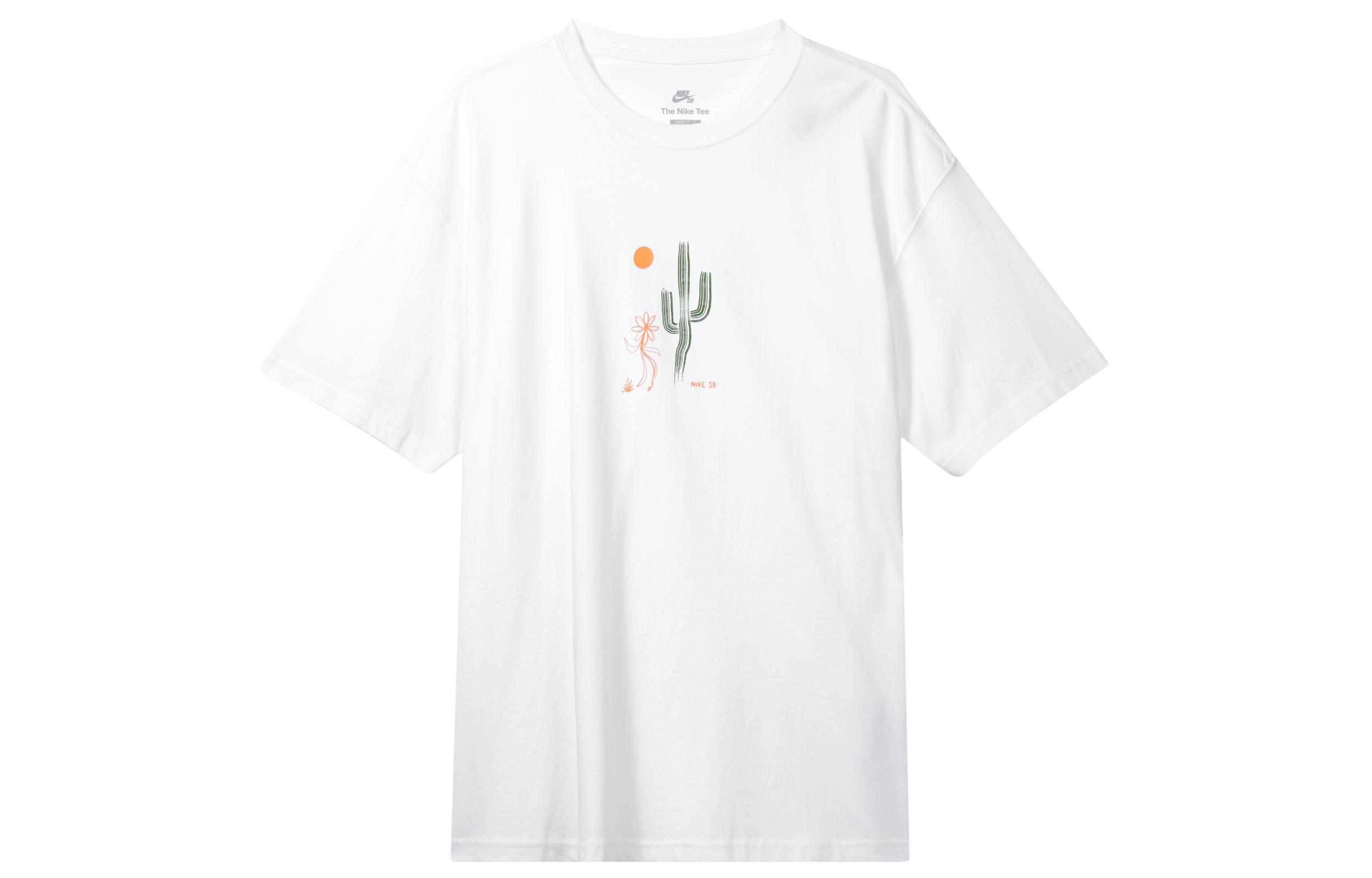 

Nike T Shirts Men s White Crew Neck Moderate Straight Fit DQ1861-100 XL