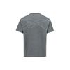 Reebok Solid Color Sports Casual Knitted Short Sleeve T-Shirt Unisex Tops Charcoal-Black 23RMS411UGH1