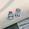 Alloy Brooch Personalized In Fun Cartoon Candy Bottle Design For Stylish Wear