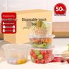 HANDUNYOU Einweg-Plastik-Mittagessenbox mit Deckel