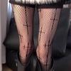 New Goth Lolita Girls Tights Women Sexy Retro Gothic Kawaii Cross Print Club Stockings Nylon Socks Fishnet Pantyhose
