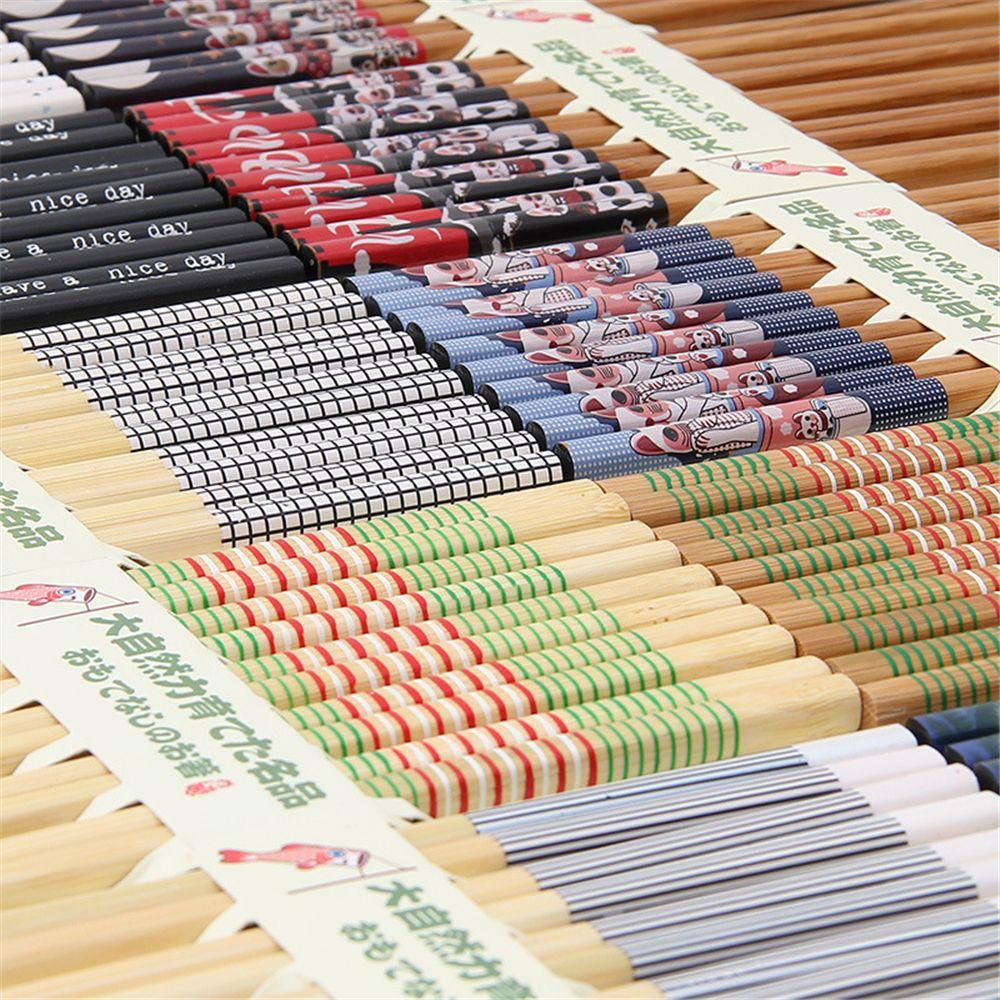 Public Chopsticks Tableware Non-slip Family Suit Wooden Bamboo Chopsticks Chopsticks Mildew Proof