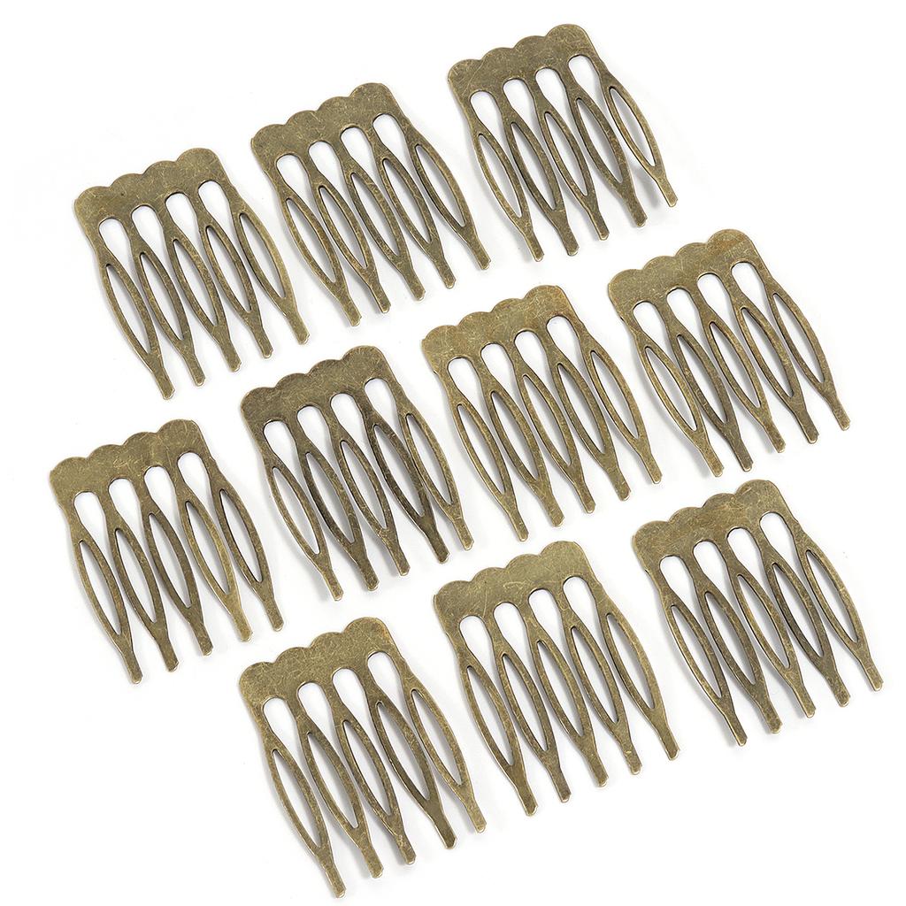 10pcs Simple Hairpins Hair Combs Metal 5 8 10 Teeth Bridal Hair Comb For Women Bridal DIY Wedding Hair Pins Headwear Accessories