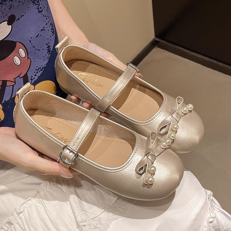 French Mary Jane Shoes Women's 2025 New Summer Gentle Matching Skirt Low Heel Shallow Mouth Round Head Flat Sole Shoes