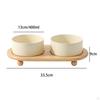 Cat Bowls Ceramic Stoneware Pet Bowl Dish Dog Elevated for Gift