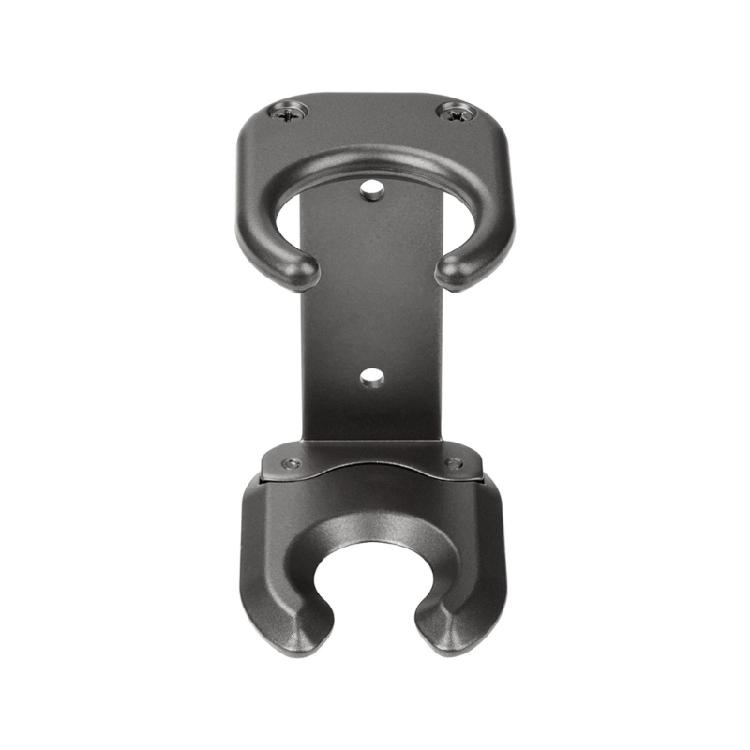 

Convenient Ventilated Hair Dryer Organizer Wall Mounted Hairdryer Stand Support Cradle for Bathrooms or Beauty Salons сірий колір