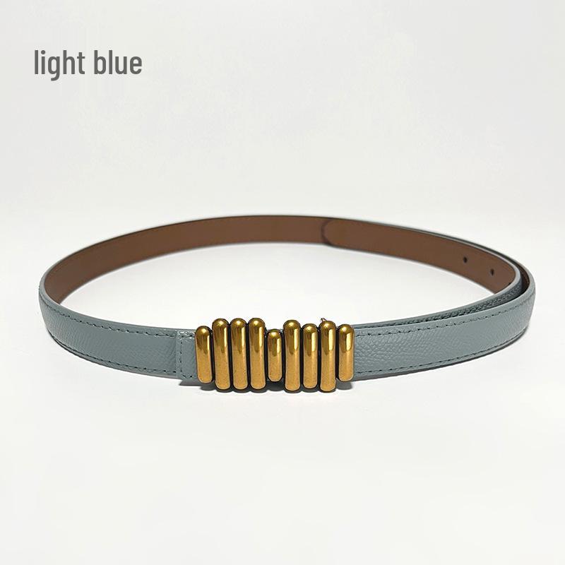 

Женский винтажный ремень из натуральной кожи - Универсальный пояс для джинсов и повседневных брюк 105 cm