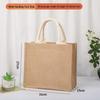 In-Stock Muji-Inspired Plain Linen Tote Bag - DIY Hand-Painted Souvenir & Shopping Jute Bag