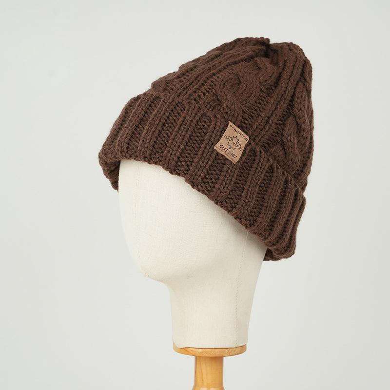 Мужская зимняя толстая бархатная шерстяная шапка — фото 6