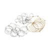 20pcs/lot Gold Stainless Steel Big Circle Wire Hoops Loop Earrings High Quality for DIY Dangle Earring Jewelry Making Supplies