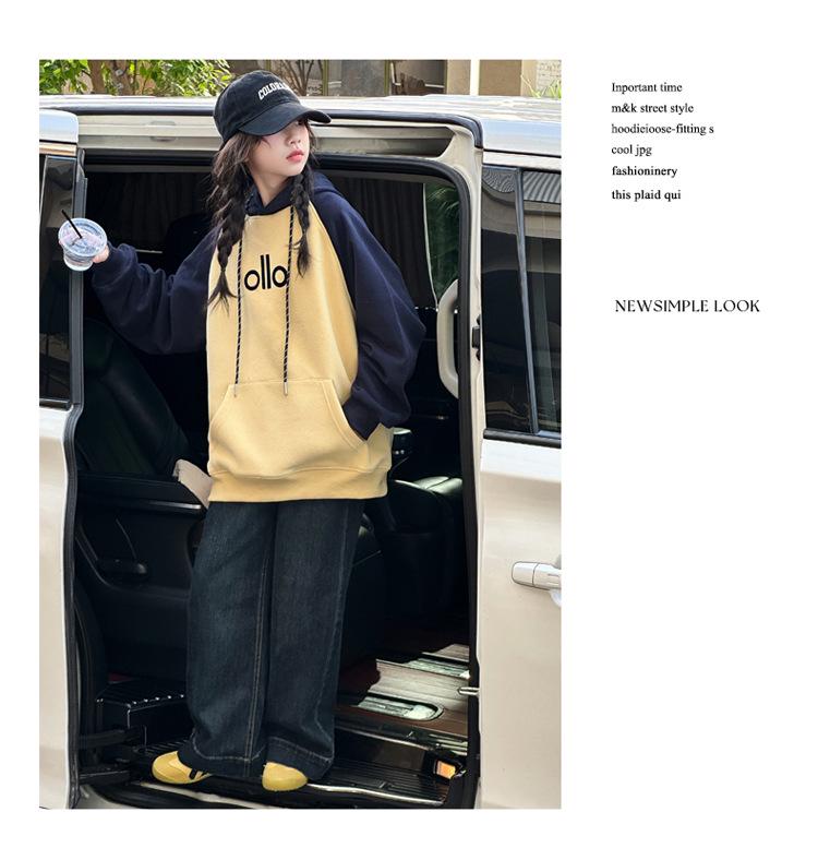 2025 Girls' Casual Hooded Sweatshirt and Pants Set for Middle School Students - Trendy Autumn Style