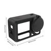 Protective Silicone Case Cover for DJI Action 4/3 Sports Camera Full Coverage Scratch-resistant Protections Sleeve Black