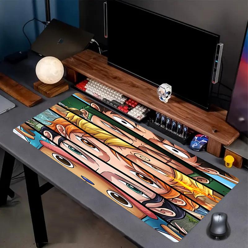 One Piece Print Mouse Pad, Anti‑Slip Desktop Keyboard Mat, for PC Laptop Gaming Working Daily Use, Cool Festival Surprise Gift