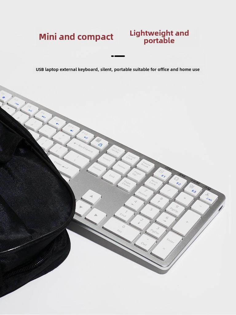 Kabellose Bluetooth Stille Scheren-Tastatur & Maus für Laptops - Kompatibel mit Xiaomi