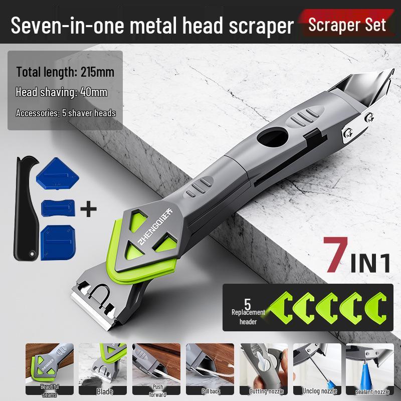 Multifunctional Caulk and Glue Scraper Spatula for Seam Filling and Cleaning