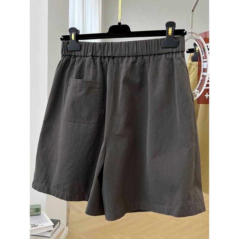 Plus Size High-Waisted Retro Casual Cargo Shorts for Women - Summer Stylish Loose Wide-Leg Pants 
