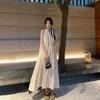 Chinese National Style Sleeveless Dress Retro Summer Long Dress New Temperament Thin Off the Shoulders Loose