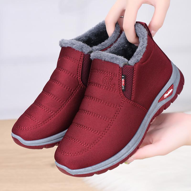 New Cotton Shoes Couple Men and Women Old Beijing Velvet Warm Short Boots Casual Cotton Boots Snow Boots Women