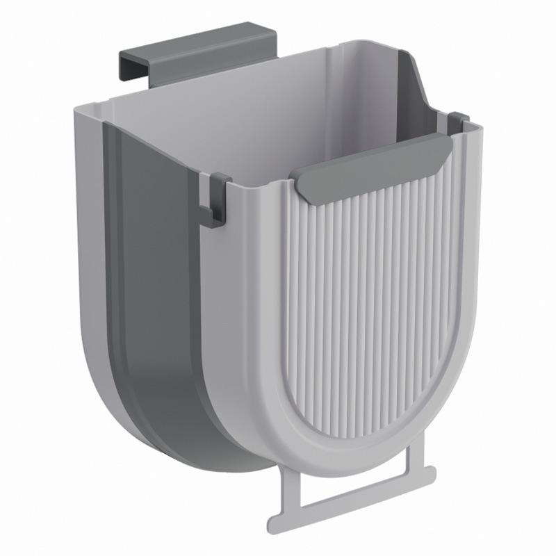 Compact Hanging Foldable Kitchen Waste Bin for Cabinet Doors