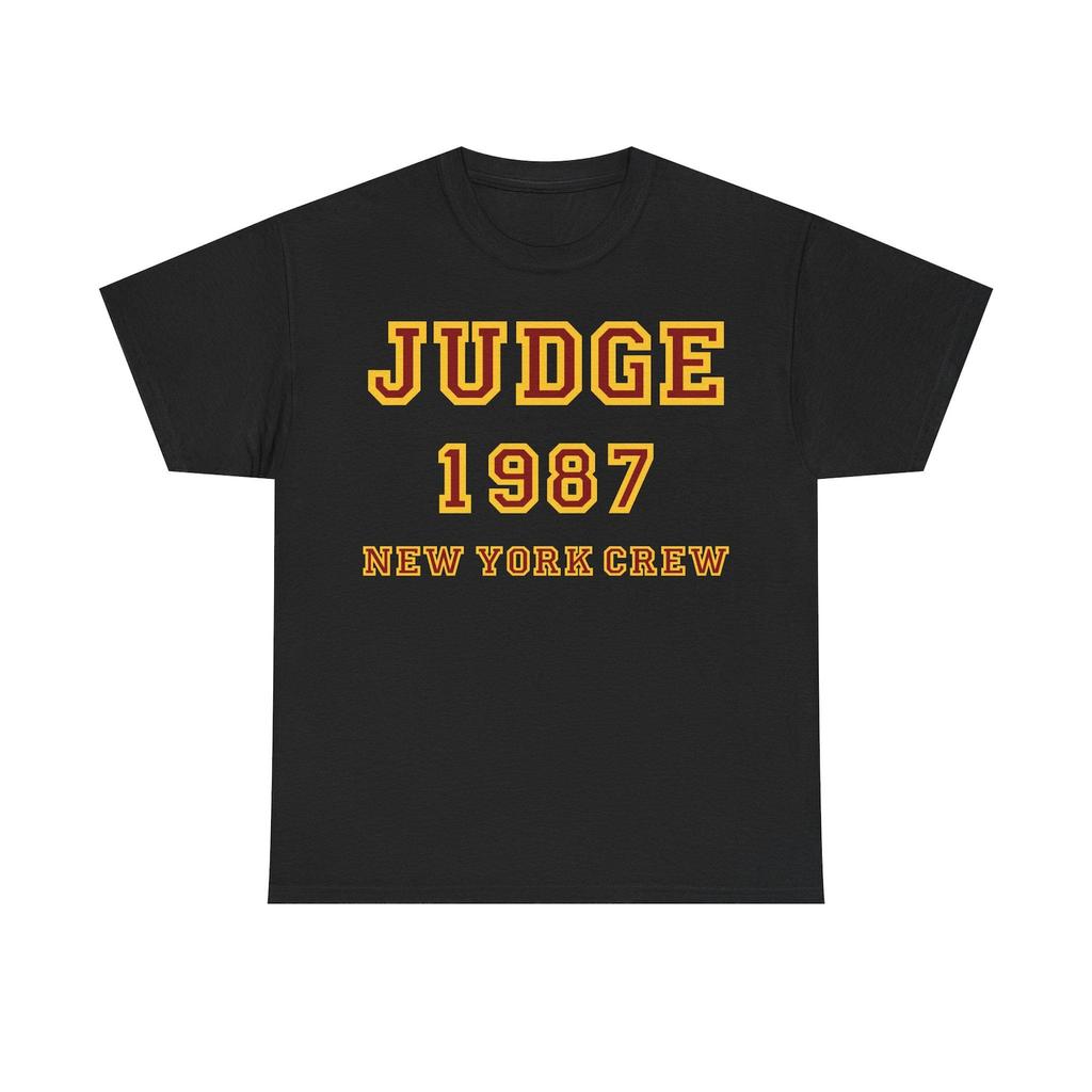 Judge T-Shirt New York Hardcore Straight Edge Youth of Today Gorilla Biscuits Chain of Strength Warzone Unisex Heavy Cotton T-Shirt S-5XL
