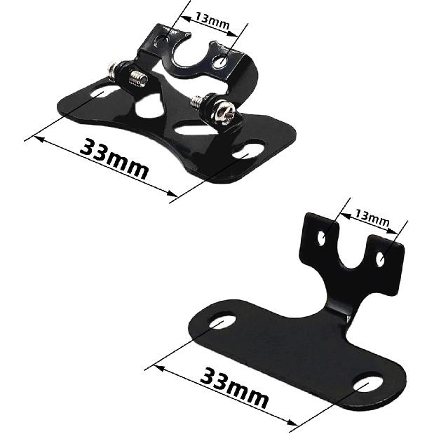 Car Rear Camera Mounting Bracket Kit - Universal Adjustable Vehicle Backup Camera Mount Holder for Reverse Rearview Camera /w 13mm Screw Holes (4