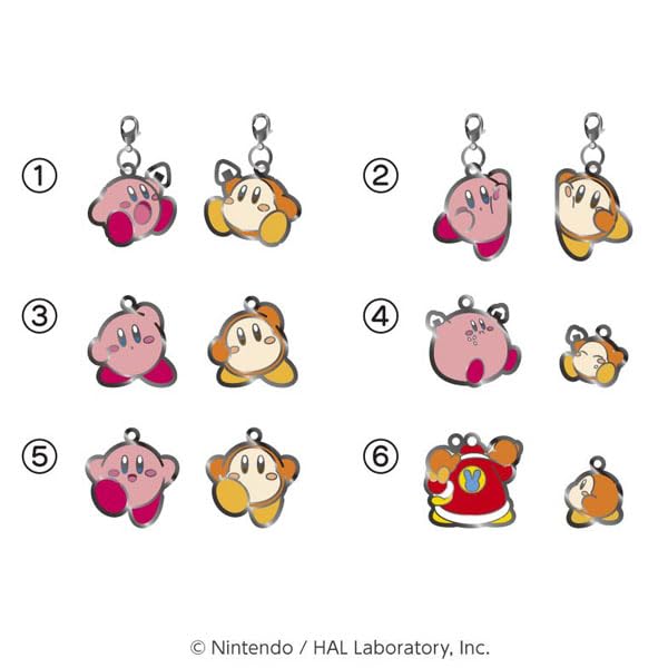 

[Ensky] Kirby of the Stars Kirby Play with Waddle Dee Pair Charm Collection 6-Piece Box
