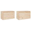 Cabinets & Cupboards Wall Cabinets 2 Pcs 60X30x35 Cm Solid Wood Pine