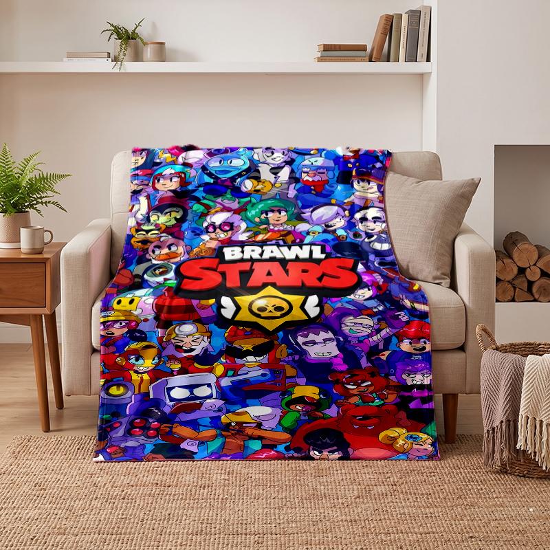 Brawl Stars Soft Warm Flannel Blankets Comfortable Blanket for Home Decoration Gifting