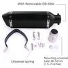 Exhaust Muffler 1.52 Inch Inlet with Removable DB Killer for Street and Sport Motorcycles and Scooters Featuring 3851mm Diamete