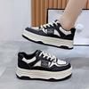 Platform soled student board shoes women's 2025 spring and autumn shoes ins versatile breathable niche retro casual sports shoes women