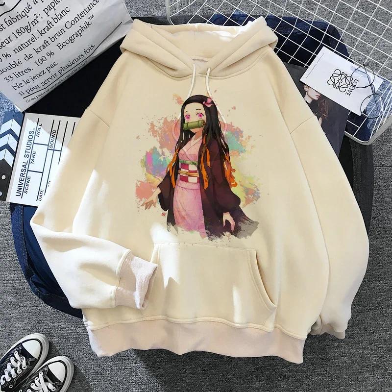 Kimetsu No Yaiba Manga Demon Slayer Hoodie Harajuku Japanese Animation Kawaii Sweatshirt Animation Tanjiro Kamado Nezuko