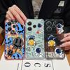 Astronaut Printed Card Slot Clear Phone Case For Xiaomi 14T 13T Pro Poco F6 Pro X6 C65 Redmi Note 13 Pro 12 11 Soft Silicone Shockproof Bumper Cover