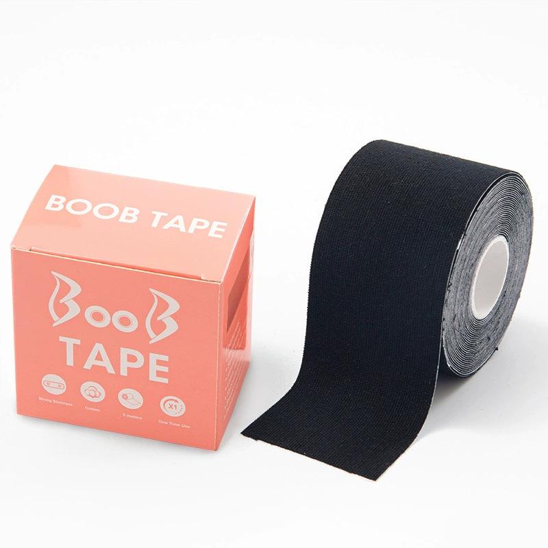 Elastic Fabric Breast Lift Tape: Transparent, Breathable, Cuttable, Anti-Sweat, Sports-Ready Bra Pads for Women.