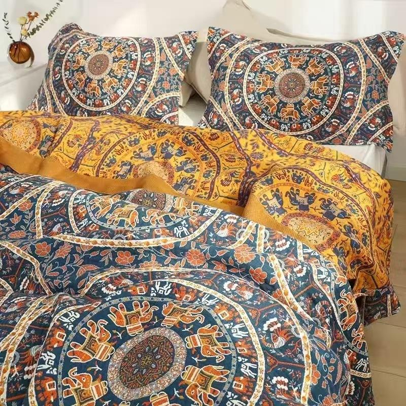 Multi-layer gauze cotton blanket bed cover towel blanket antibacterial anti-mite moisture absorption breathable soft skin-friendly blanket