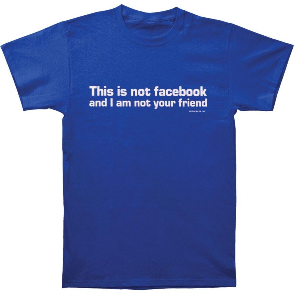 Men's Parody Facebook T-shirt Blue