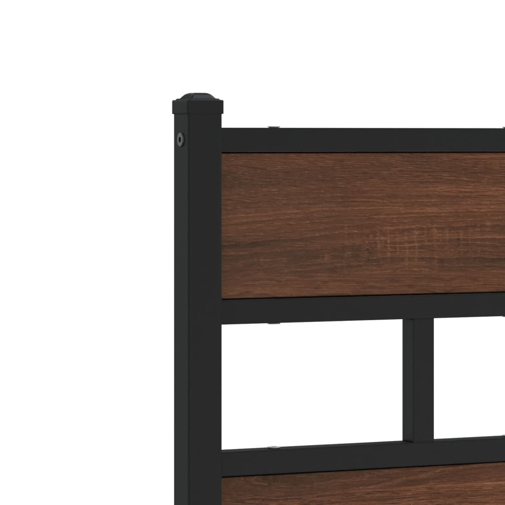 Bed Frame without Mattress with Headboard and Footboard 120 x 190 cm