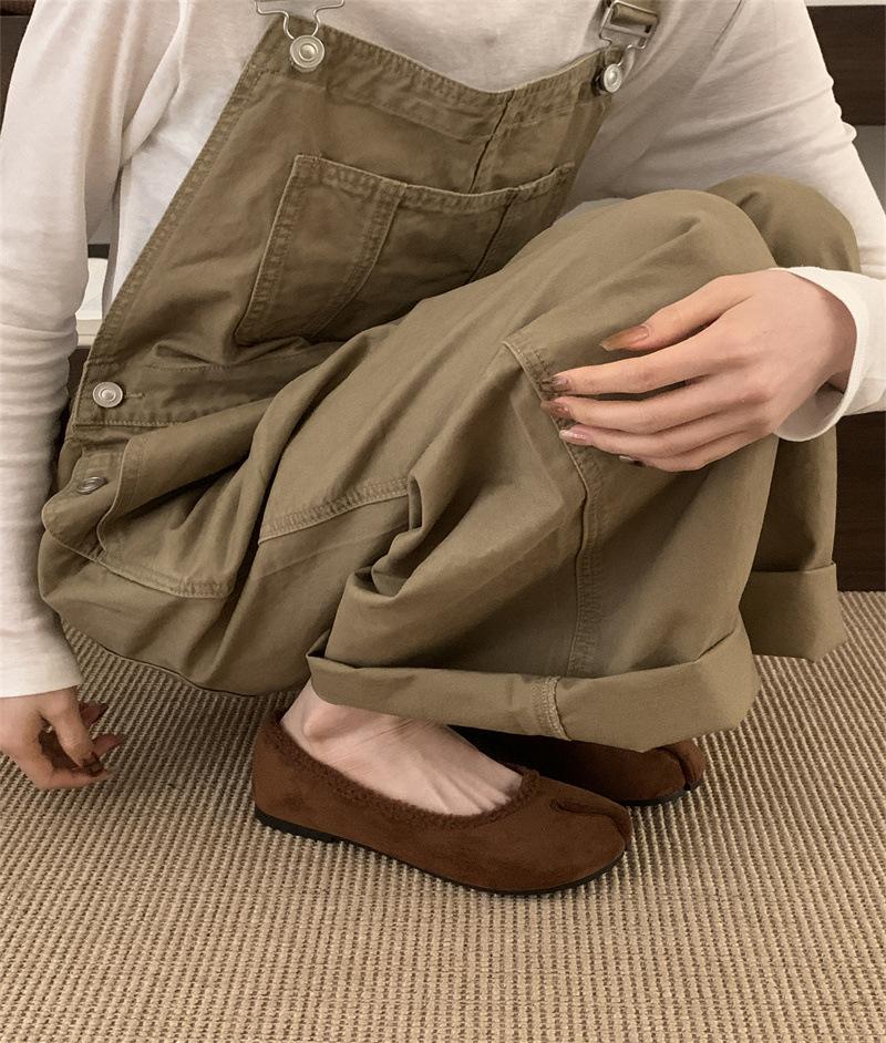 Internet celebrity Mao Mao shoes women wear in autumn and winter 2025 new flat-bottomed one-pedal cotton ladyshoes fashion soft-soled Doudou shoes