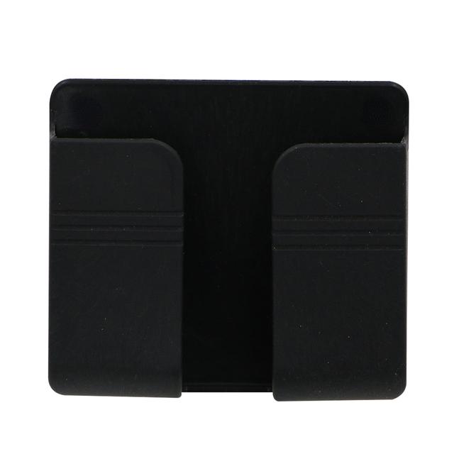 10pcs Wall Mount Phone Holder White Punch Free Wall Mobile Phones Charging Stand Lazy Sticky Remote Control Storage Box